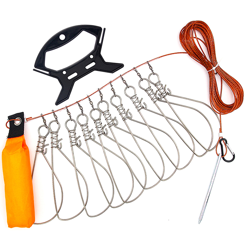 Fishing Equipment Tools - New【Stainless Steel Fishing Lock Buckle Lanyard