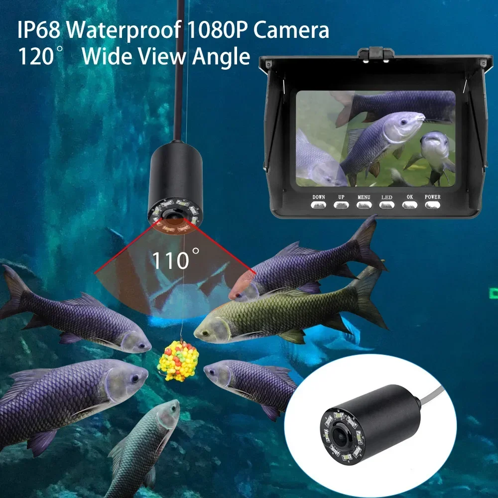 Fish Finder 5.0 Inch LCD Displ - Underwater Fishing Camera recension och pris