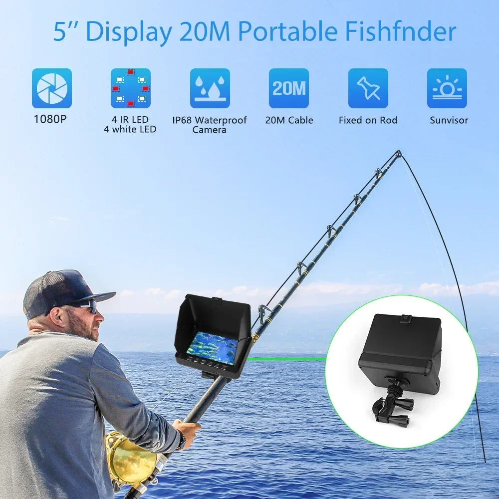 Fish Finder 5.0 Inch LCD Displ - Underwater Fishing Camera recension och pris