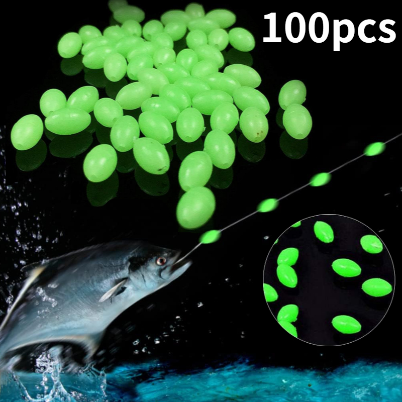 100pcs/lot Oval Night Luminous - Fishing Equipment Tools recension och pris
