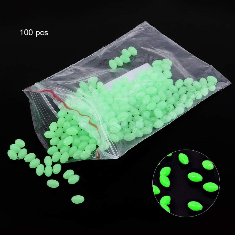 100pcs/lot Oval Night Luminous - Fishing Equipment Tools recension och pris