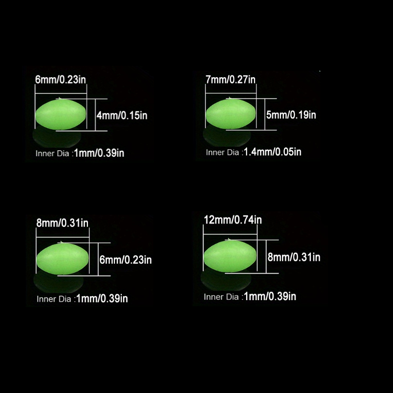 100pcs/lot Oval Night Luminous - Fishing Equipment Tools recension och pris
