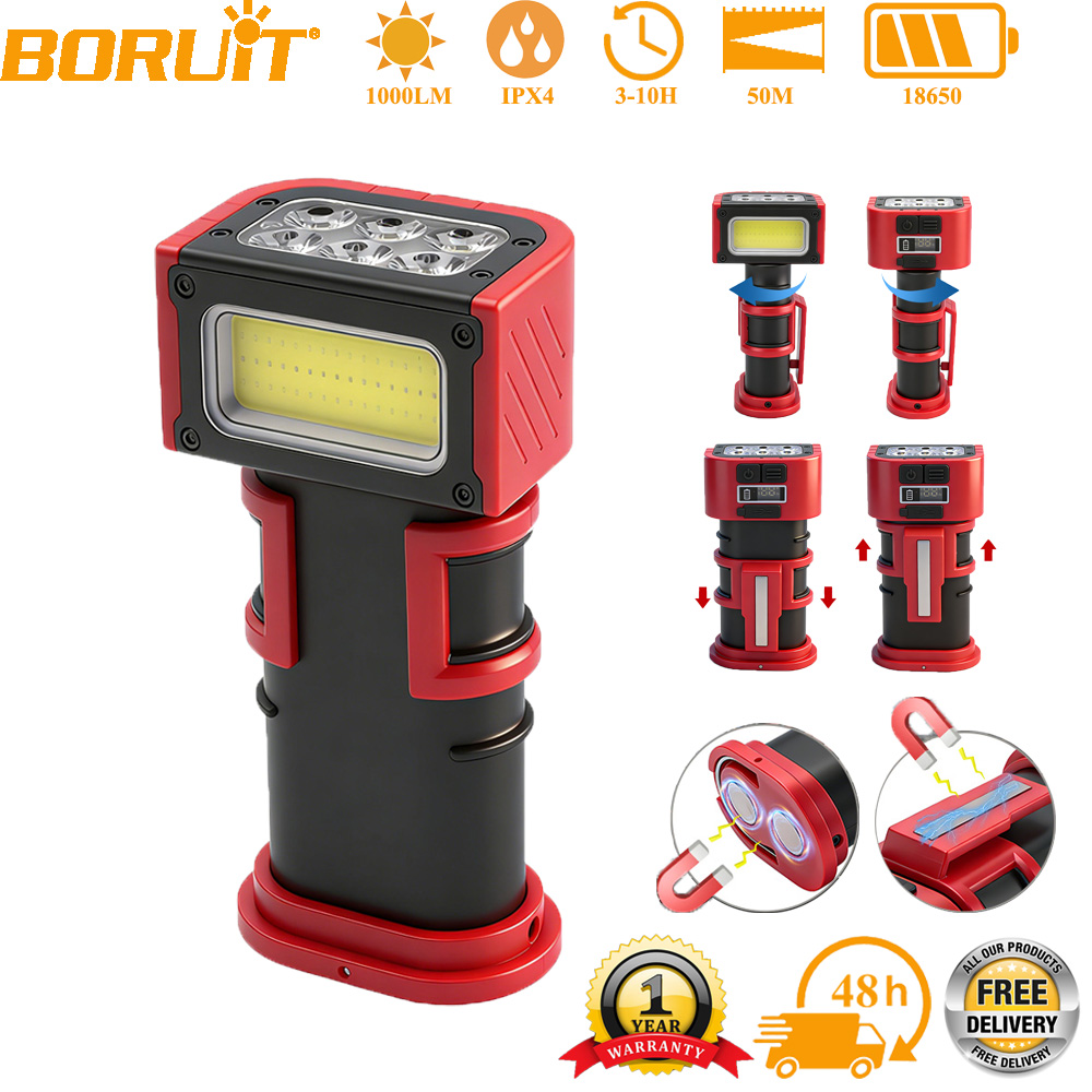 BORUiT COB LED Work Light 1000 - Fishing Equipment Carp recension och pris