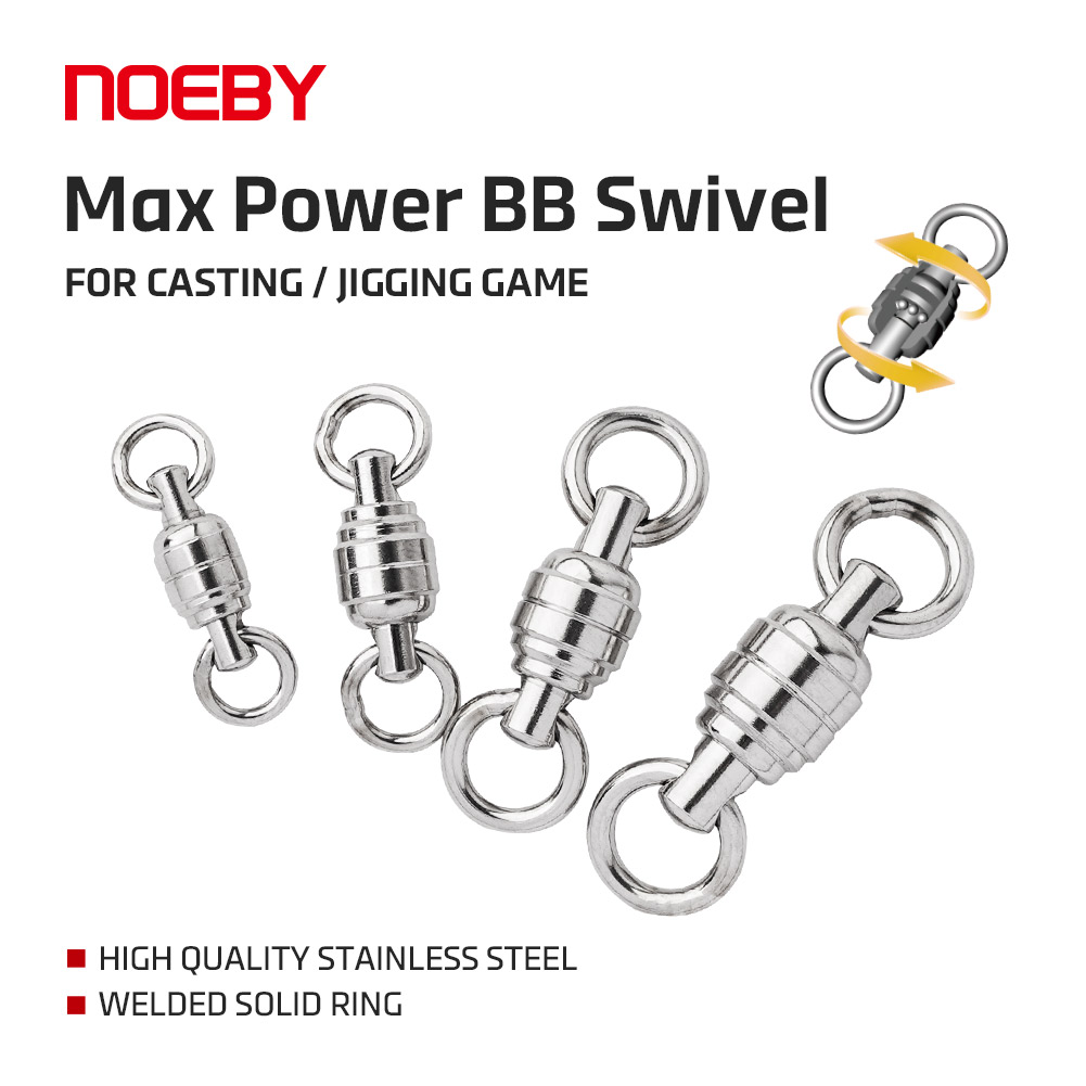 NOEBY Max Power BB Swivel High - Quality Fishing Equipment recension och pris