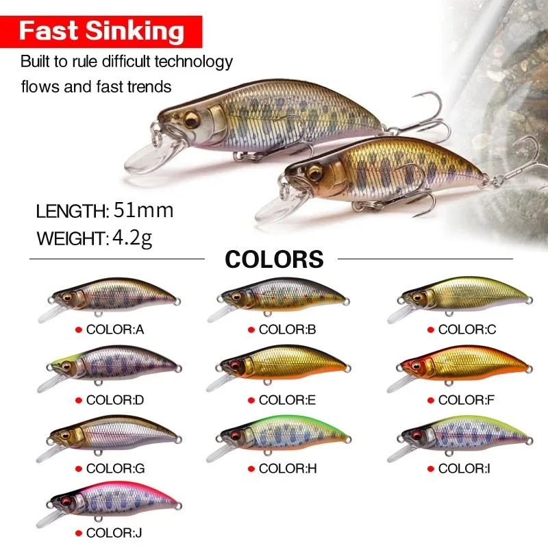 1pc Japan Design 51mm 4.2g Sin - Quality Fishing Equipment recension och pris