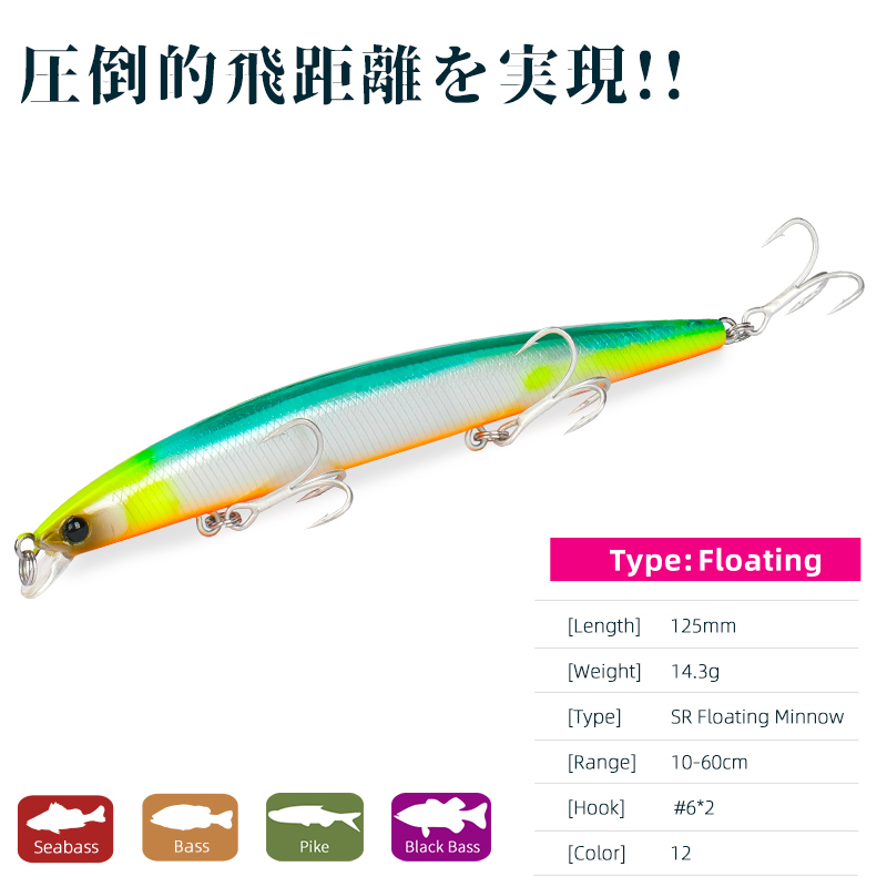 TSURINOYA Fishing Lure DW72 12 - Quality Fishing Equipment recension och pris