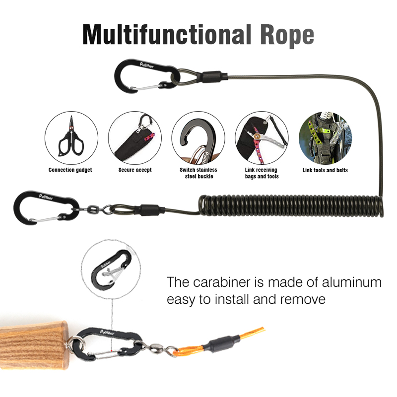 fishing tools Coiled Lanyards  - Fishing Equipment Tools recension och pris