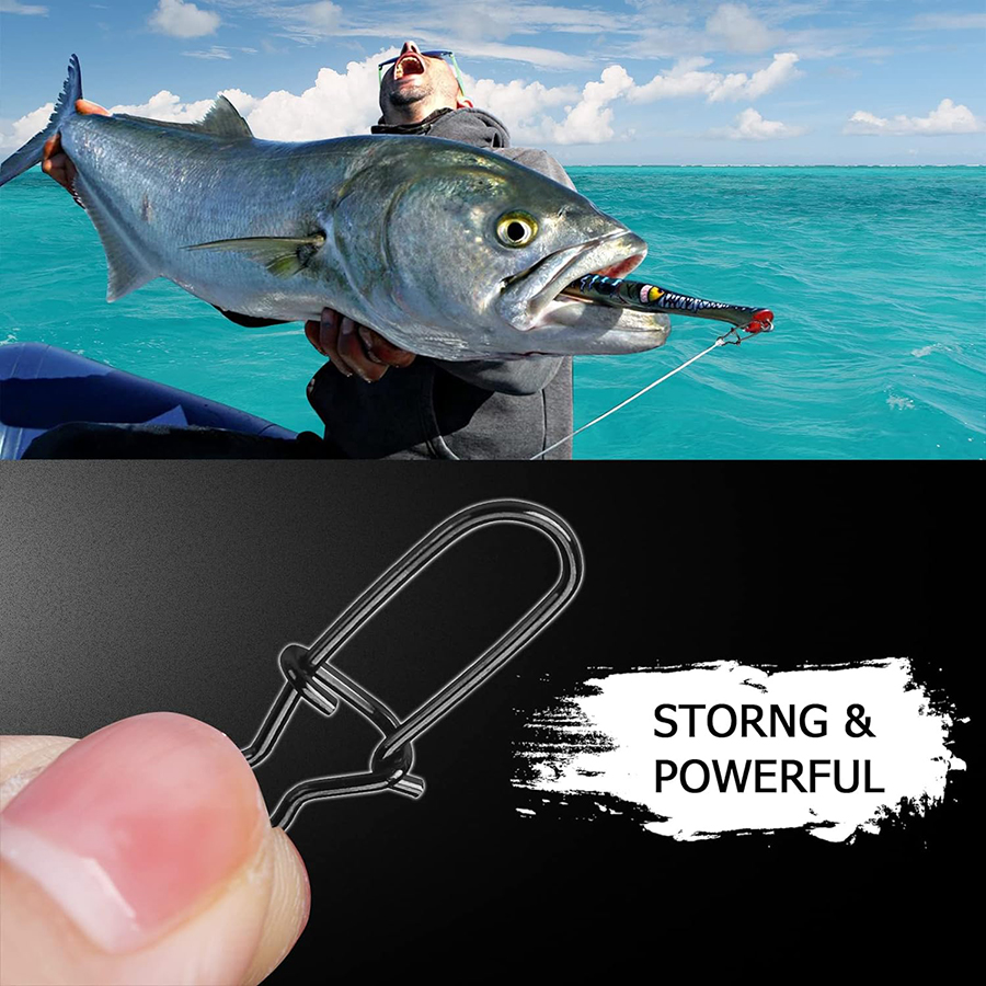 50Pcs Crankbait Snaps Stainles - Fishing Equipment Carp recension och pris