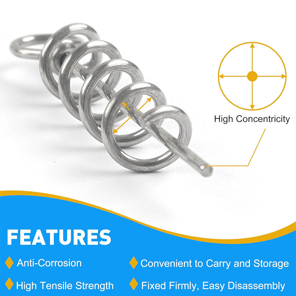 50Pcs Spring Twist Lock Fishin - Fishing Equipment Basics recension och pris