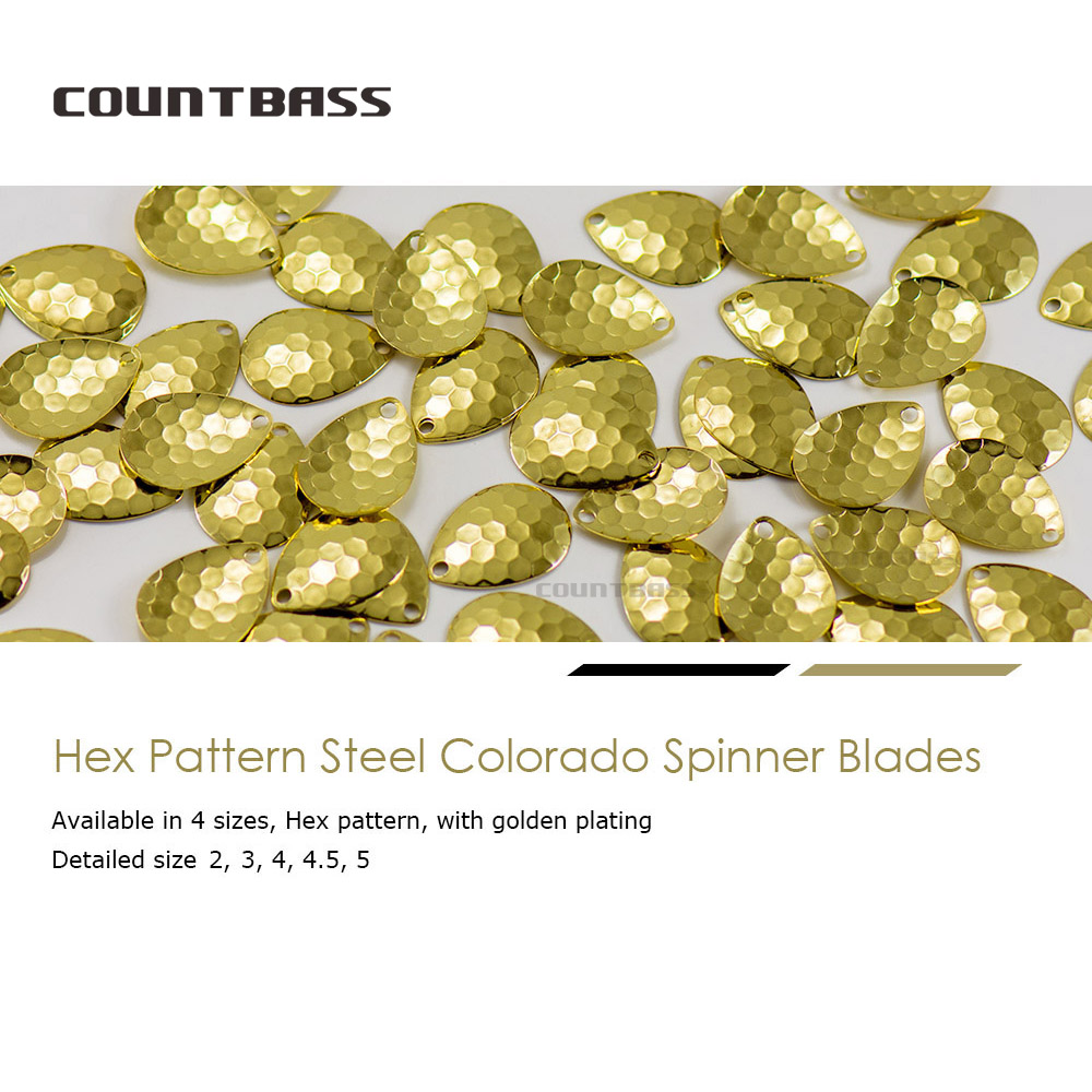 Countbass 50pcs Size 2-5 Gold  - Quality Fishing Equipment recension och pris