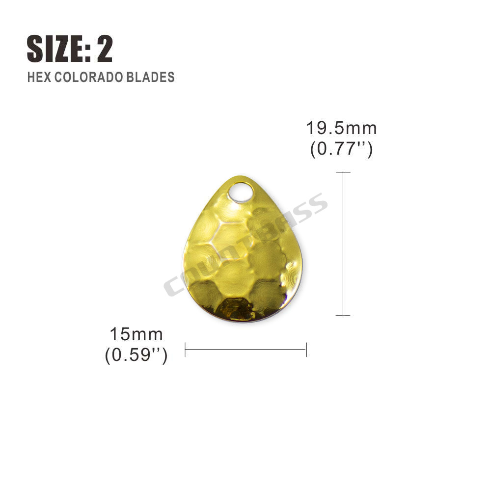 Countbass 50pcs Size 2-5 Gold  - Quality Fishing Equipment recension och pris