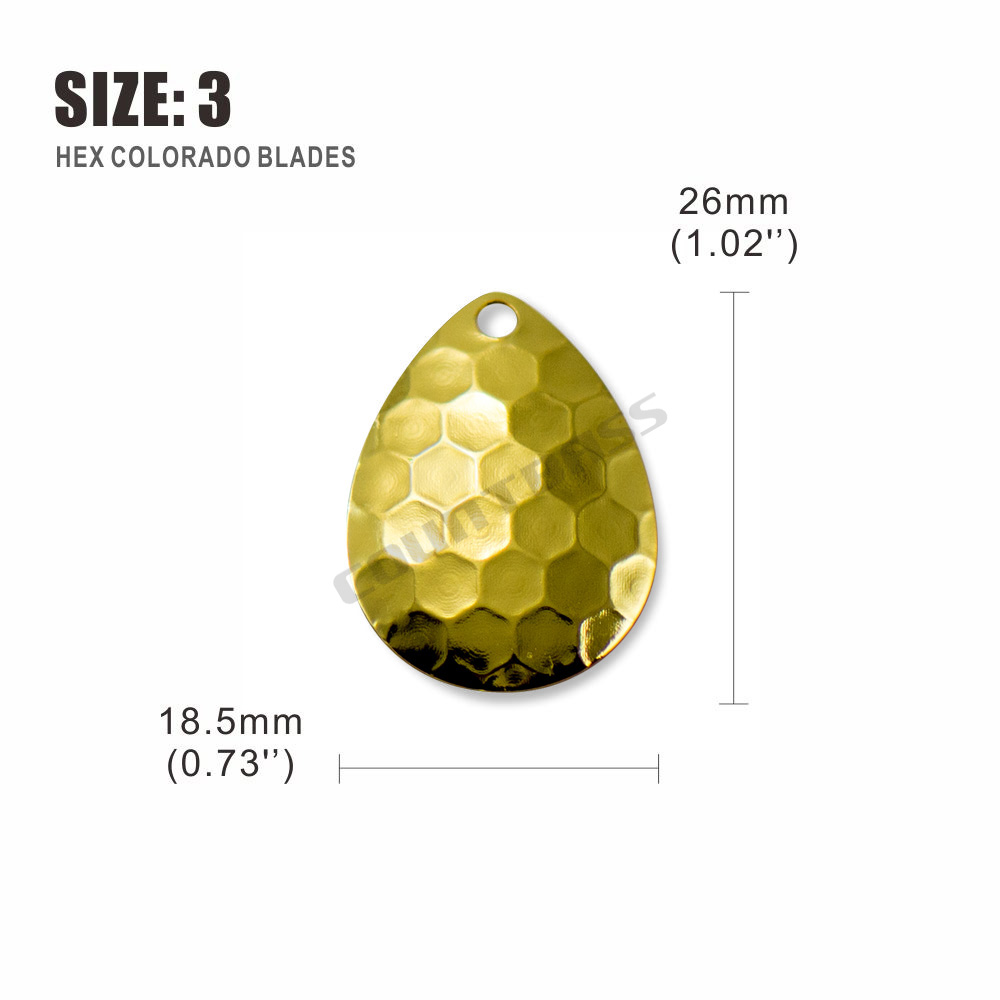 Countbass 50pcs Size 2-5 Gold  - Quality Fishing Equipment recension och pris