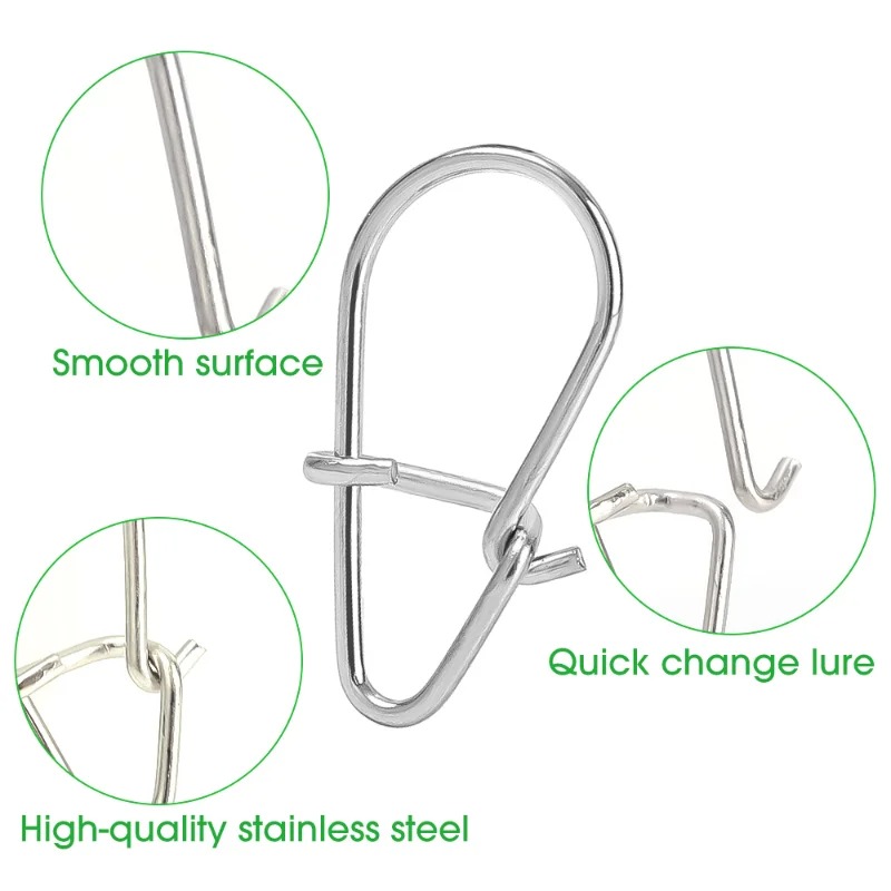 100PCS Stainless Steel Fishing - Fishing Equipment Tools recension och pris